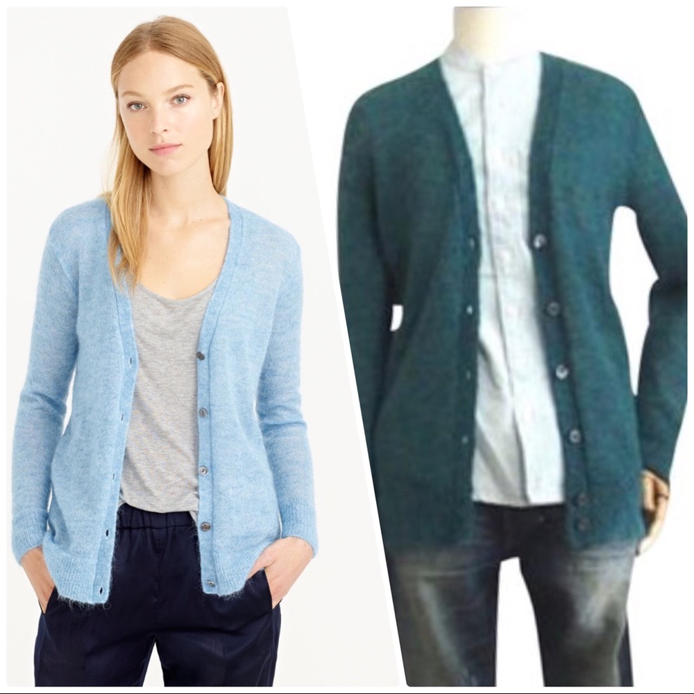 J. CREW Kid Mohair Cardigan Sweater XS